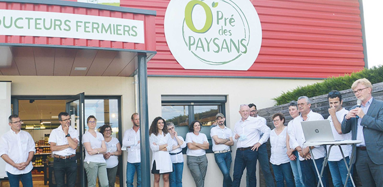 équipe des producteurs et salariés "O’Pré des Paysans" à Blois