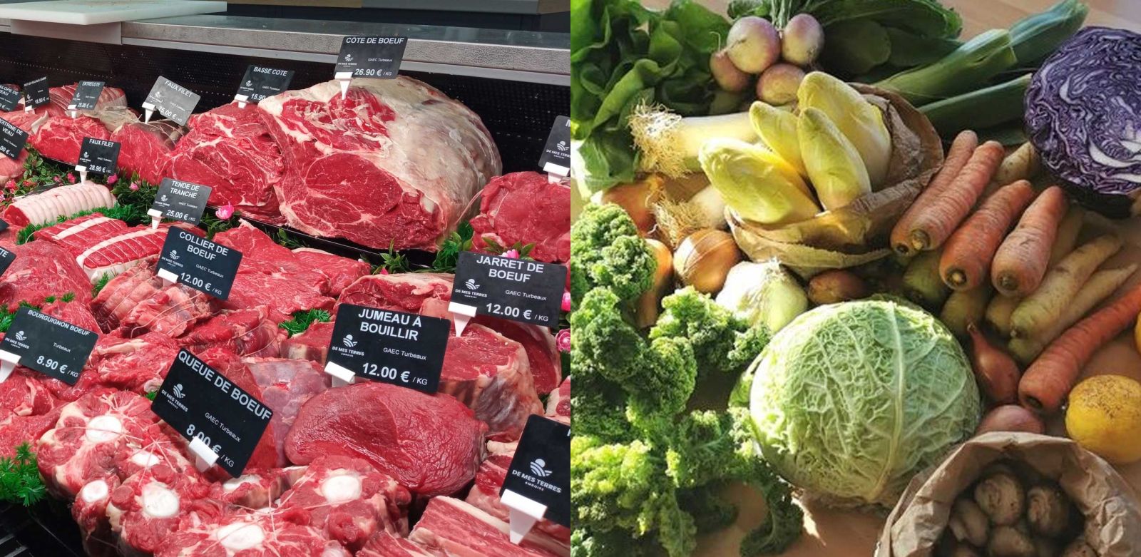 viande fraîche et légumes frais Indre et loire